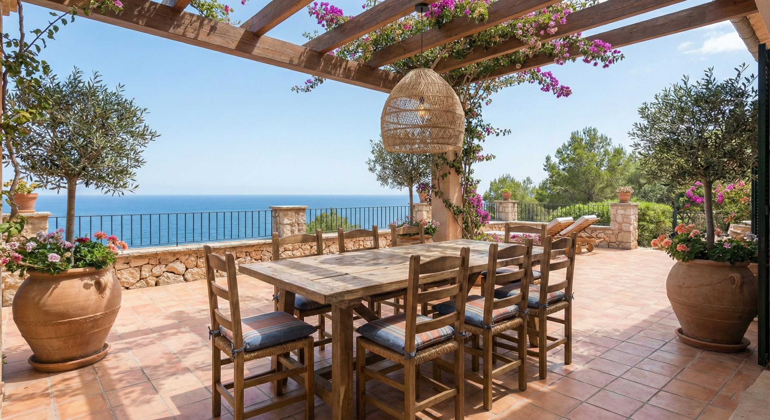 Terraza mediterránea